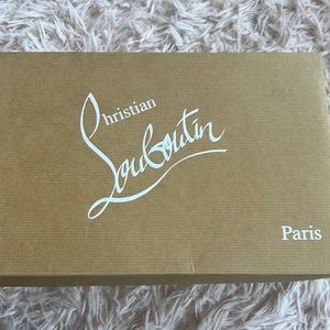 Christian loubooutin nlaxk heels with crossed lace